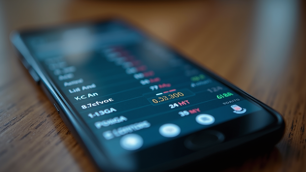 Close-up view of a smartphone displaying live football betting odds