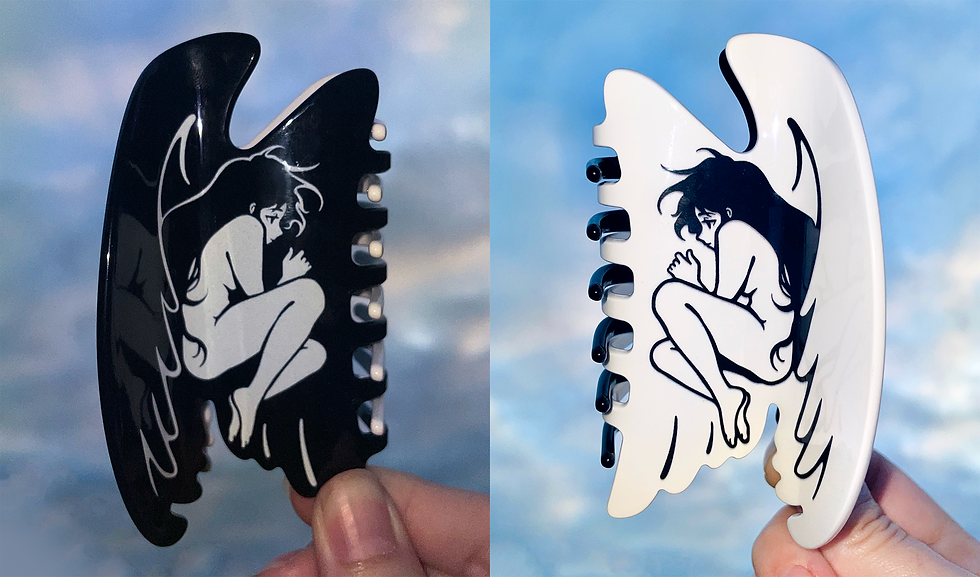 Thumbnail: Fallen Angel Hair Claw Clip