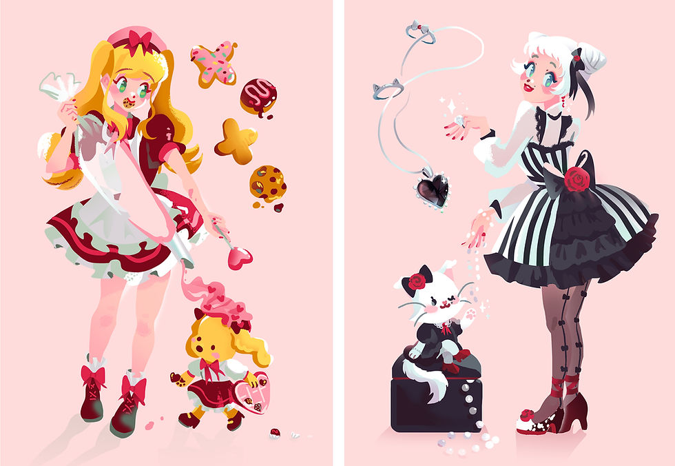 Thumbnail: Desserts + Diamonds Valentine Cards