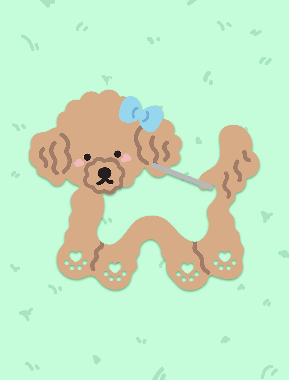 Thumbnail: Fluffy Friends Acrylic Carabiner