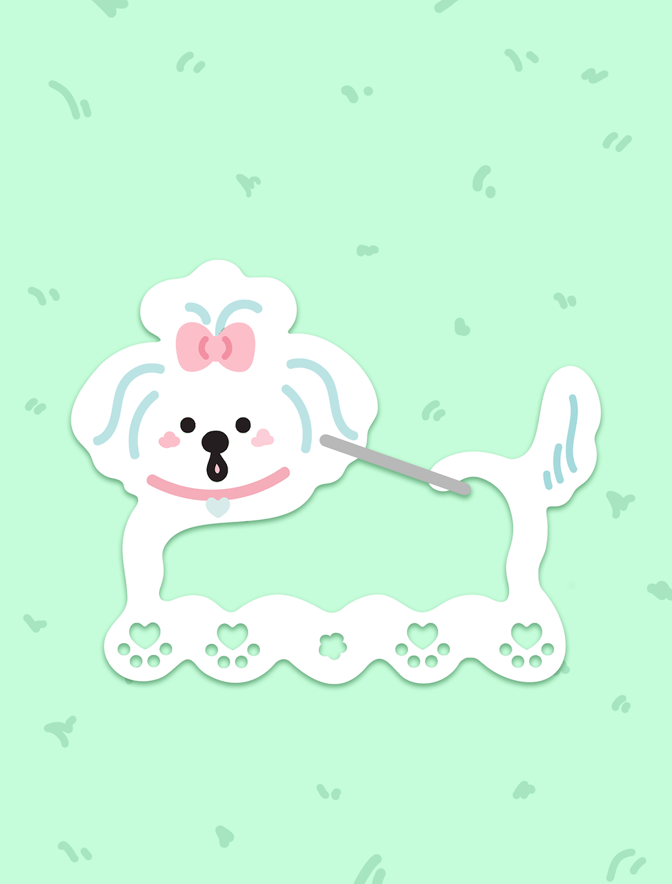 Thumbnail: Fluffy Friends Acrylic Carabiner