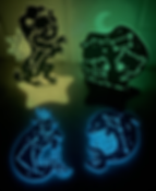 Glow-in-the-Dark Constellation Keychains + Stand