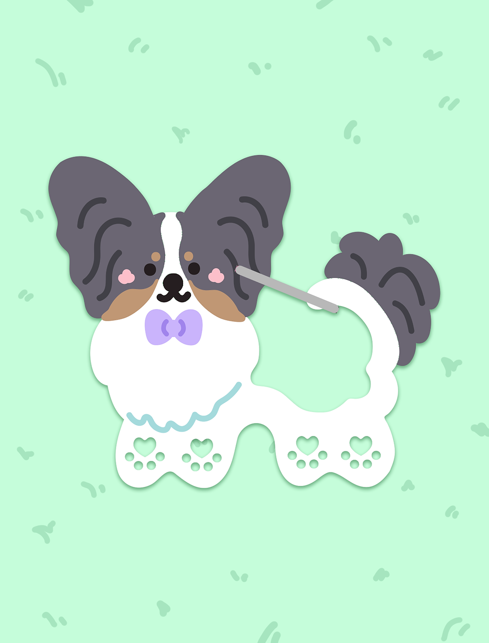 Thumbnail: Fluffy Friends Acrylic Carabiner