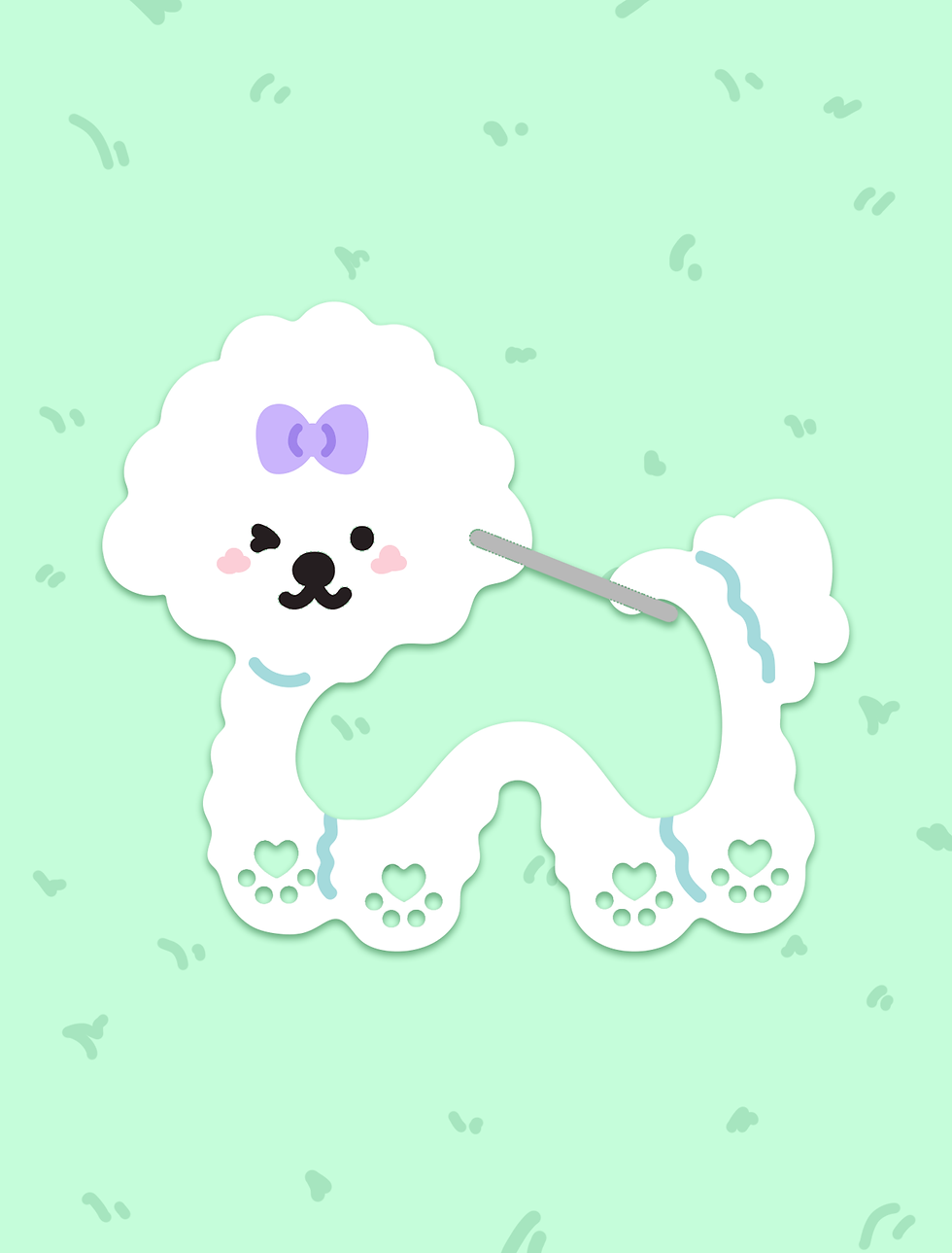 Thumbnail: Fluffy Friends Acrylic Carabiner