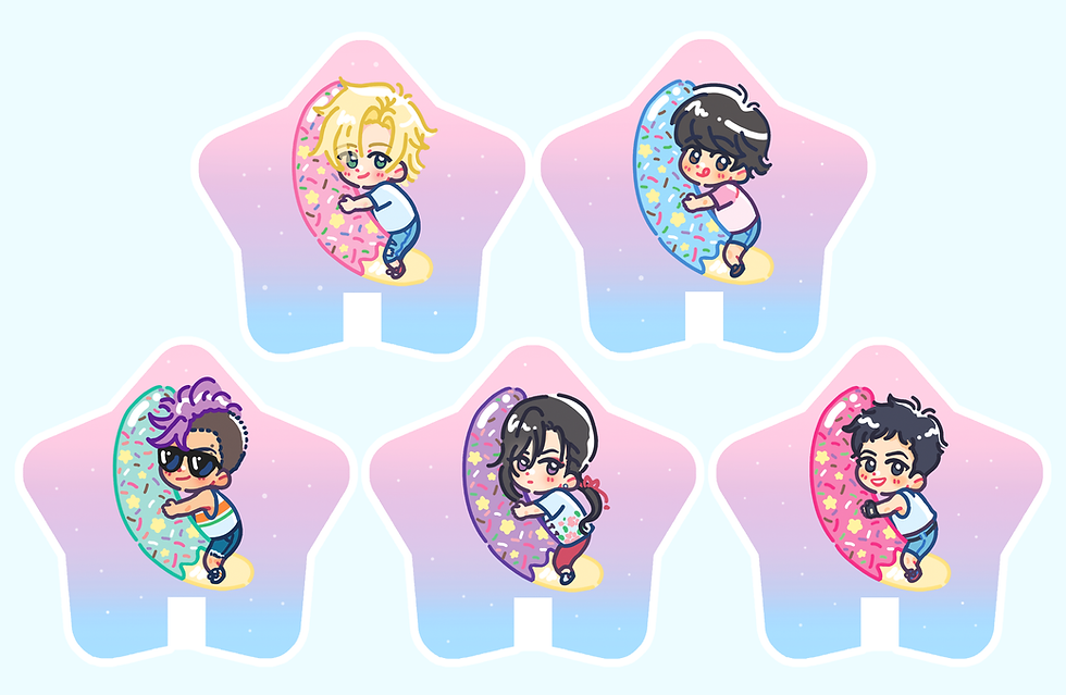 Thumbnail: Frozen Banana Lollipop Style Keychain