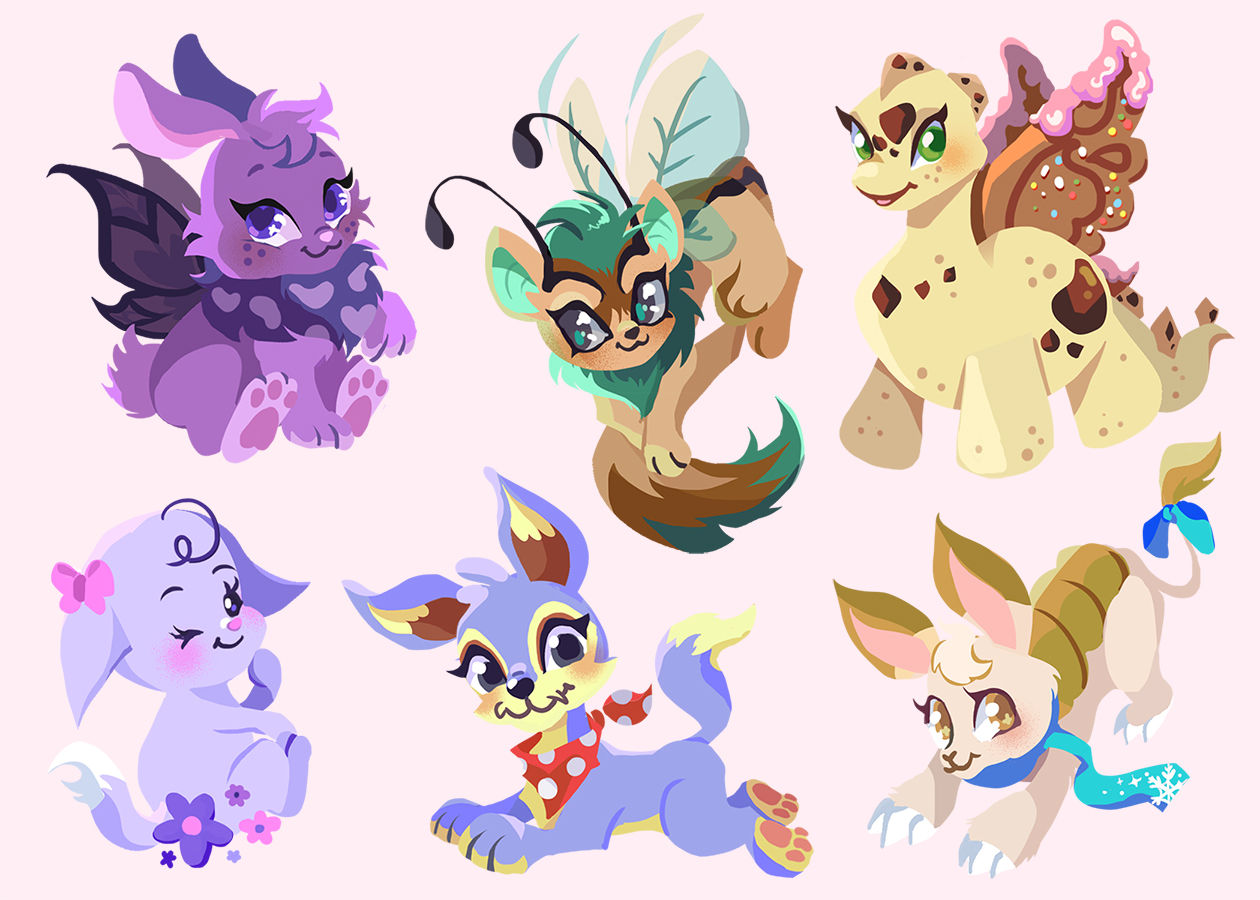 Pastel Virtual Pet Sheet