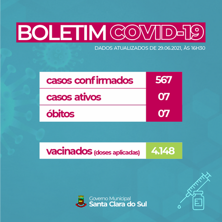 📍 BOLETIM COVID-19 INFORMA 💉