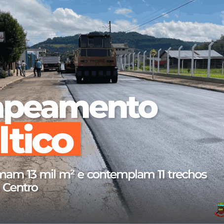 SANTA CLARA DO SUL INICIA RECAPEAMENTO ASFÁLTICO