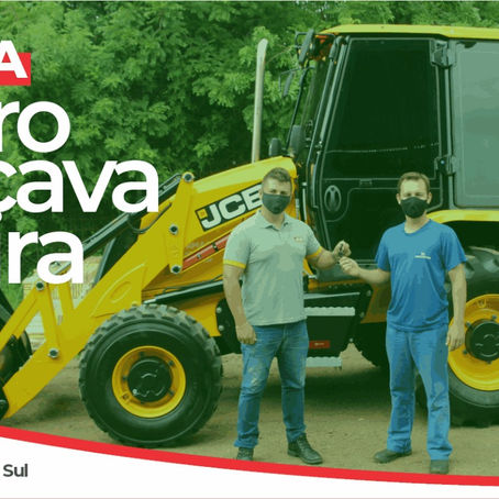 Nova retroescavadeira ampliará serviços no setor primário