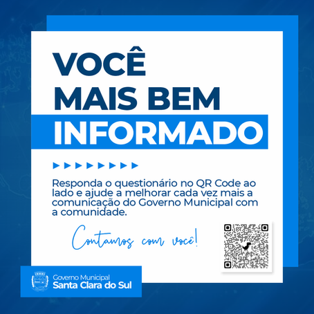 Você quer ficar mais bem informado(a) sobre o que ocorre em Santa Clara do Sul?