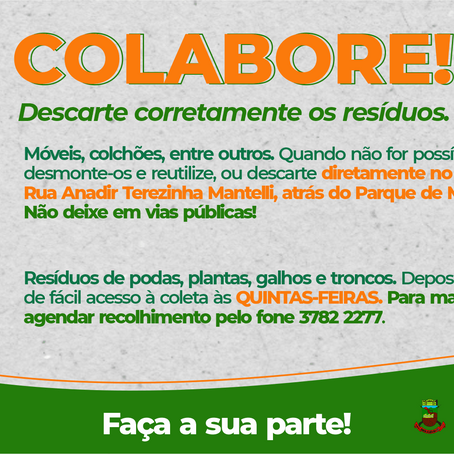 ATENÇÃO PARA A COLETA SELETIVA!
