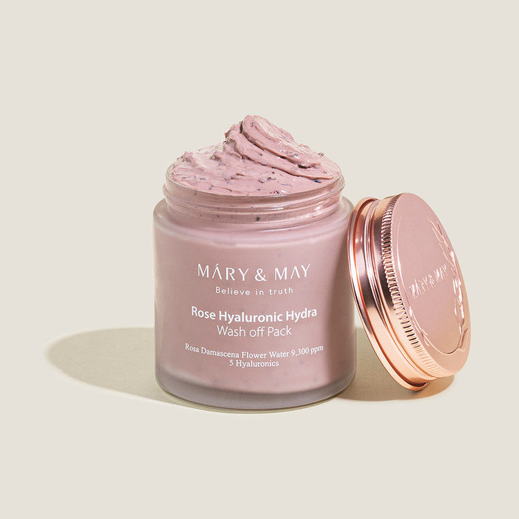 Miniatura: Rose Hyaluronic Hydra Wash off Pack - Nawilżająca Maska z Glinką - 125g