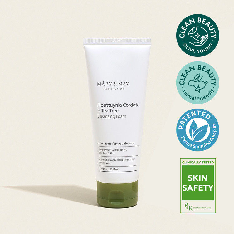 Miniatura: Houttuynia Cordata + Tea Tree Cleansing Foam - Kremowa Pianka Do Twarzy - 150ml