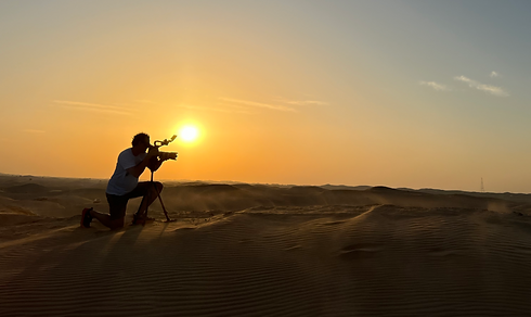 DP Ryan Horner capturing footage in Abu Dhabi