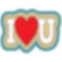 I LOVE U Cookie Cutter