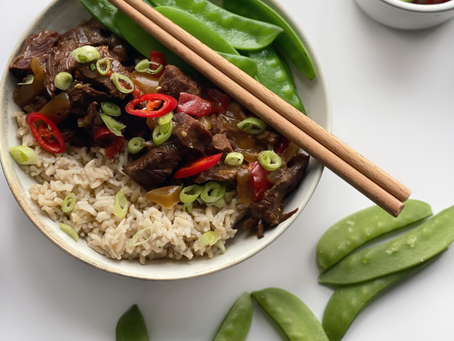 Slow cooker beef in black bean sauce