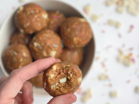 No bake birthday cake bites