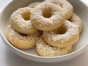 Lemon and buttermilk donuts