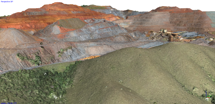 nuvem de pontos obtidos com um laser scanner 3d