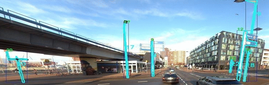 Mapeamento urbano feito com o Horus CityMapper