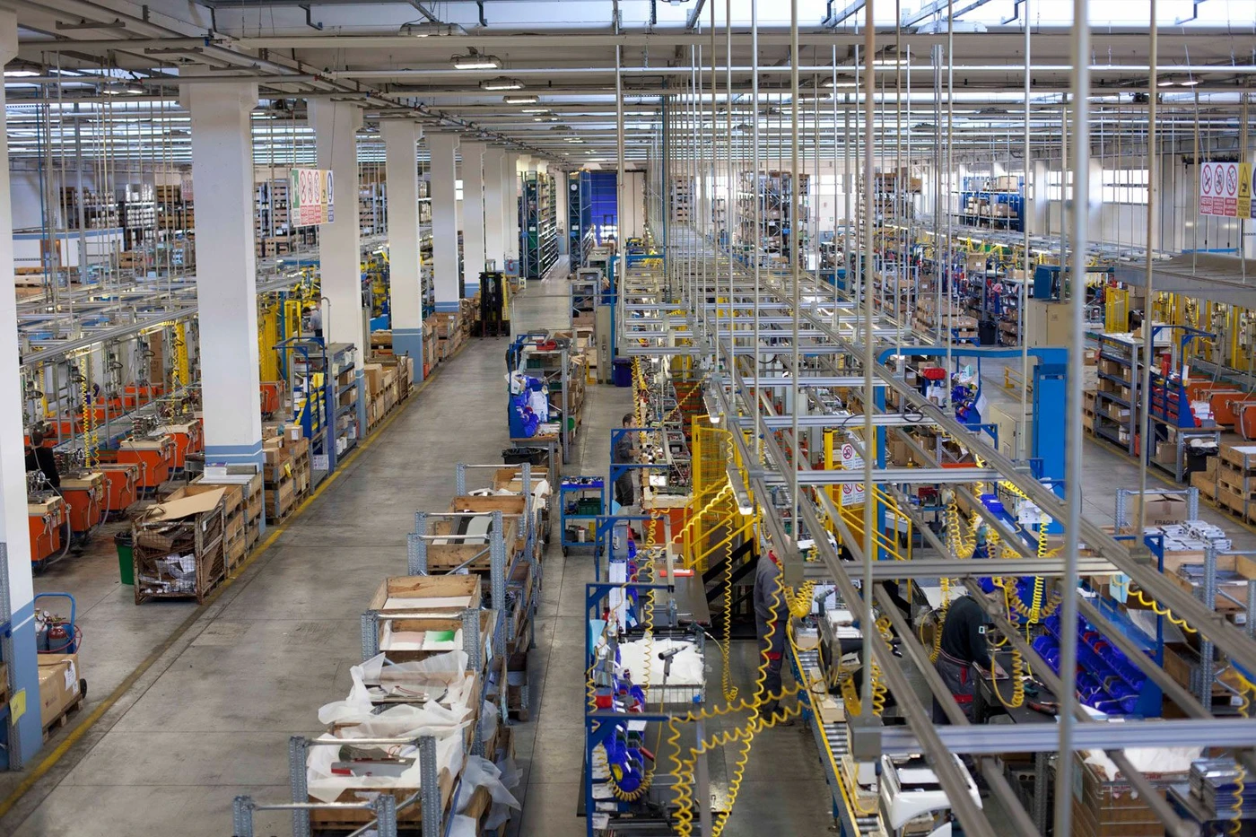 Espresso machine manufacturing at the CMA factory in Italy