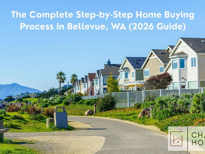 Scenic Bellevue, WA waterfront homes featured in The Complete Step-by-Step Home Buying Process in Bellevue, WA (2026 Guide) by Matthew Chapman of Windermere Real Estate.