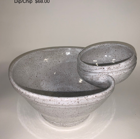 Chips & Dip Dish - Gray