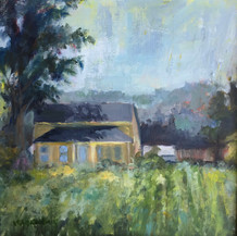 House In The Field | Oil | 12 x 12