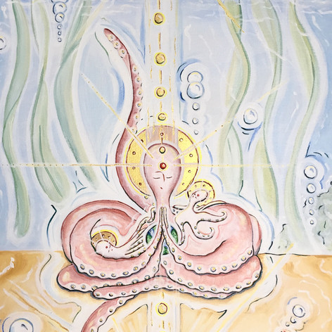 Praying Octopus | Acrylic | 18 x 24