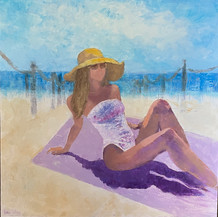 Here Comes The Sun | Oil and Cold Wax | 24 x 24