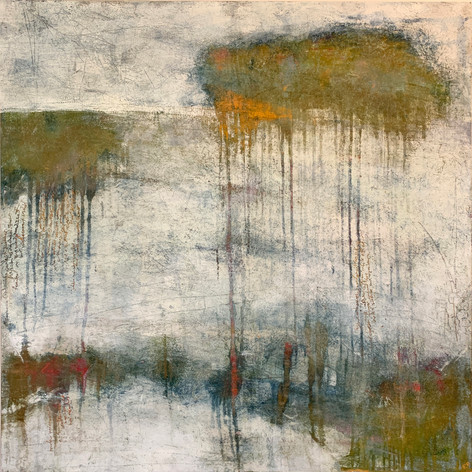Nature, the Gentlest Mother | Cold Wax & Oil | 30 x 30