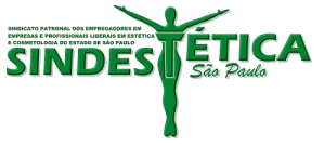 Logotipo da Sindestética, entidade representativa dos profissionais da área de estética e cosmetologia.