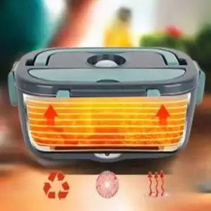 Thumbnail: HOMEFISH 1.5 L 60W Electric Lunch Box Food Warmer Portable Food Heater for Car O