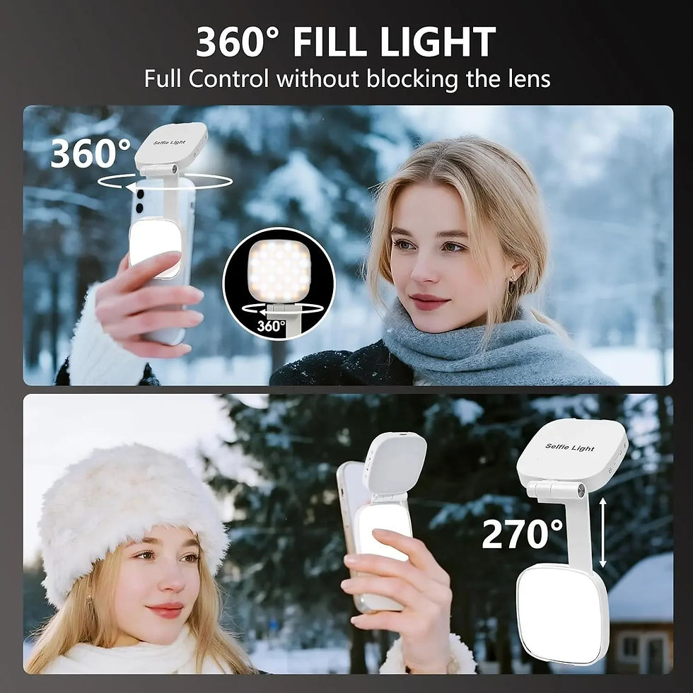 Thumbnail: Magnetic Selfie Light for MagSafe iPhone 360° LED Ring Fill Light with Mirror P