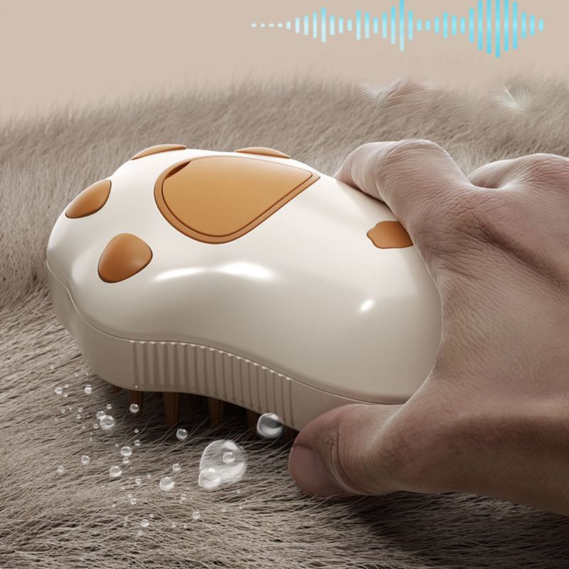 Thumbnail: 3 in 1 Steamy Pet Dog Brush Cat Steam Brush Electric Spray Cat Hair Brush Comb M