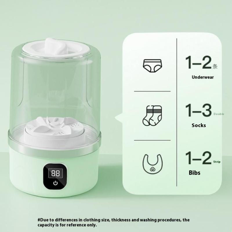 Thumbnail: Portable Mini Washing Machine Small Laundry Washer Machine Clothes Cleaning Tool