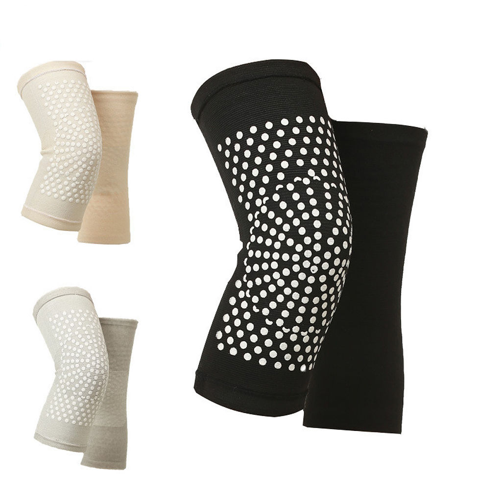 Thumbnail: Wormwood Knee Pads Self Heating Four Sided Elasticity To Keep Warm Old Cold Legs
