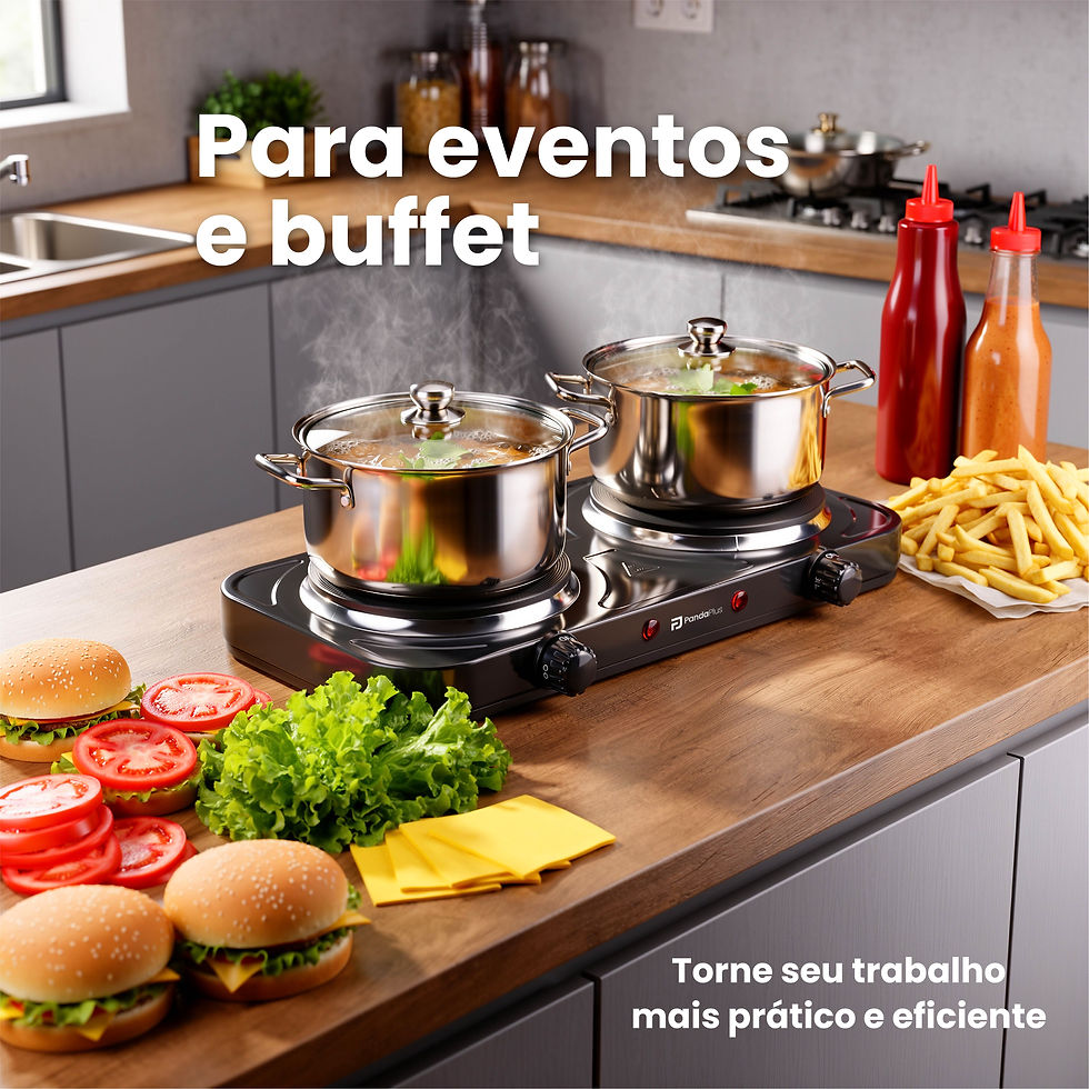 Thumbnail: “Portable Electric Stove with 2 Burners, 2000W Power Each, Modern Design.”