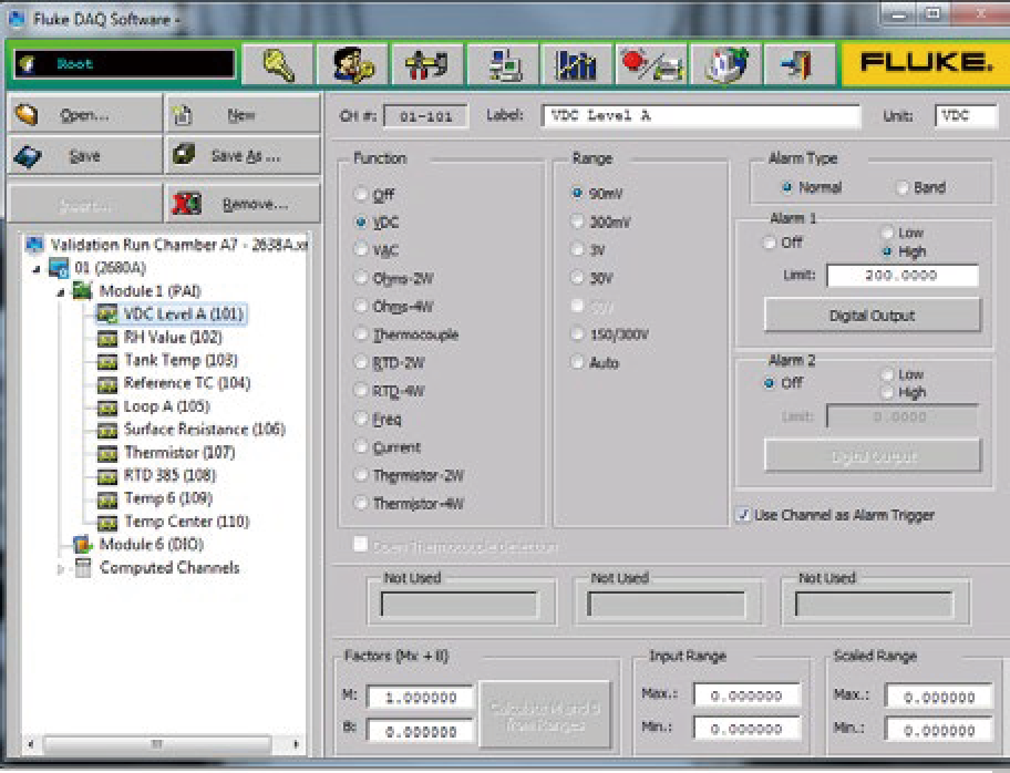 Fluke DAQ 應用程式