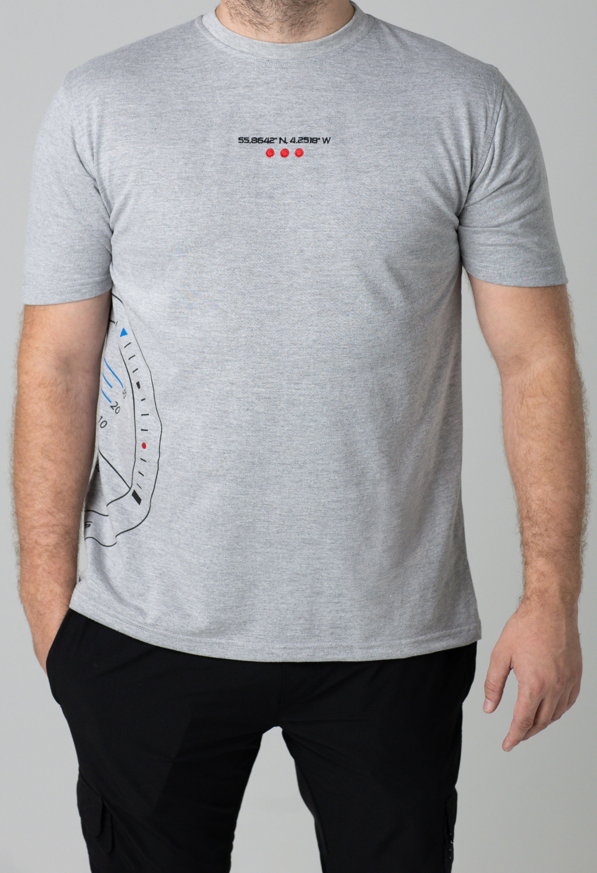 ALT-T03 / Heather Grey Embroidered Co-ordinates