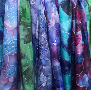 Böljande vacker textil