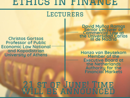 Lecture on Ethics in finance