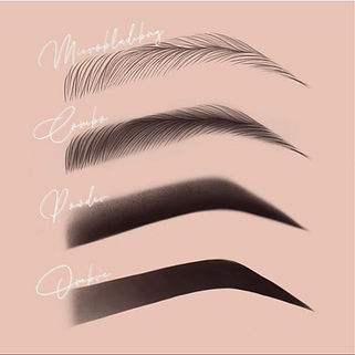 différents types de sourcils