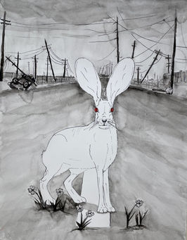 ApocalypseRabbitNo.2 (the road rabbit)