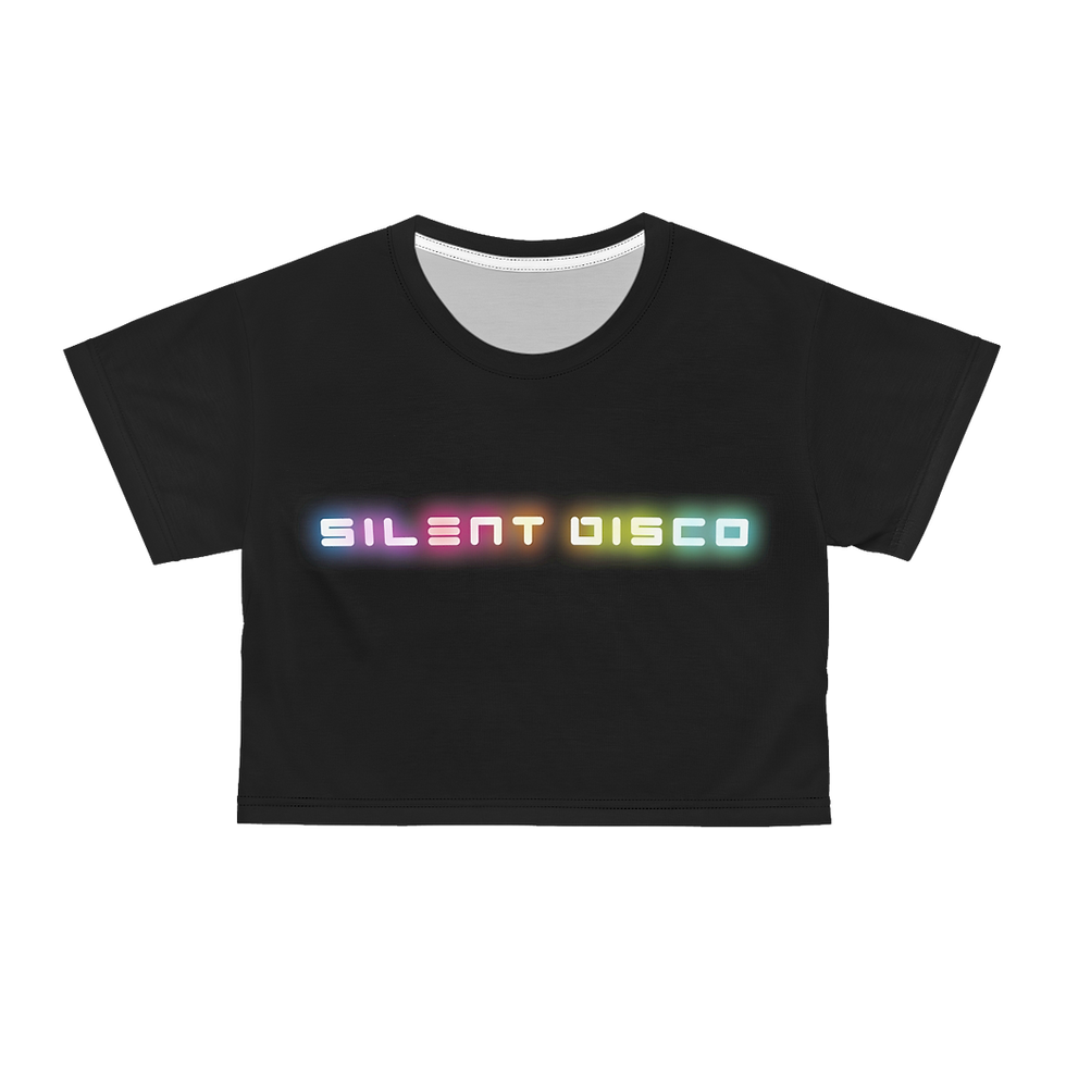 Silent Disco Logo Crop Top Tee