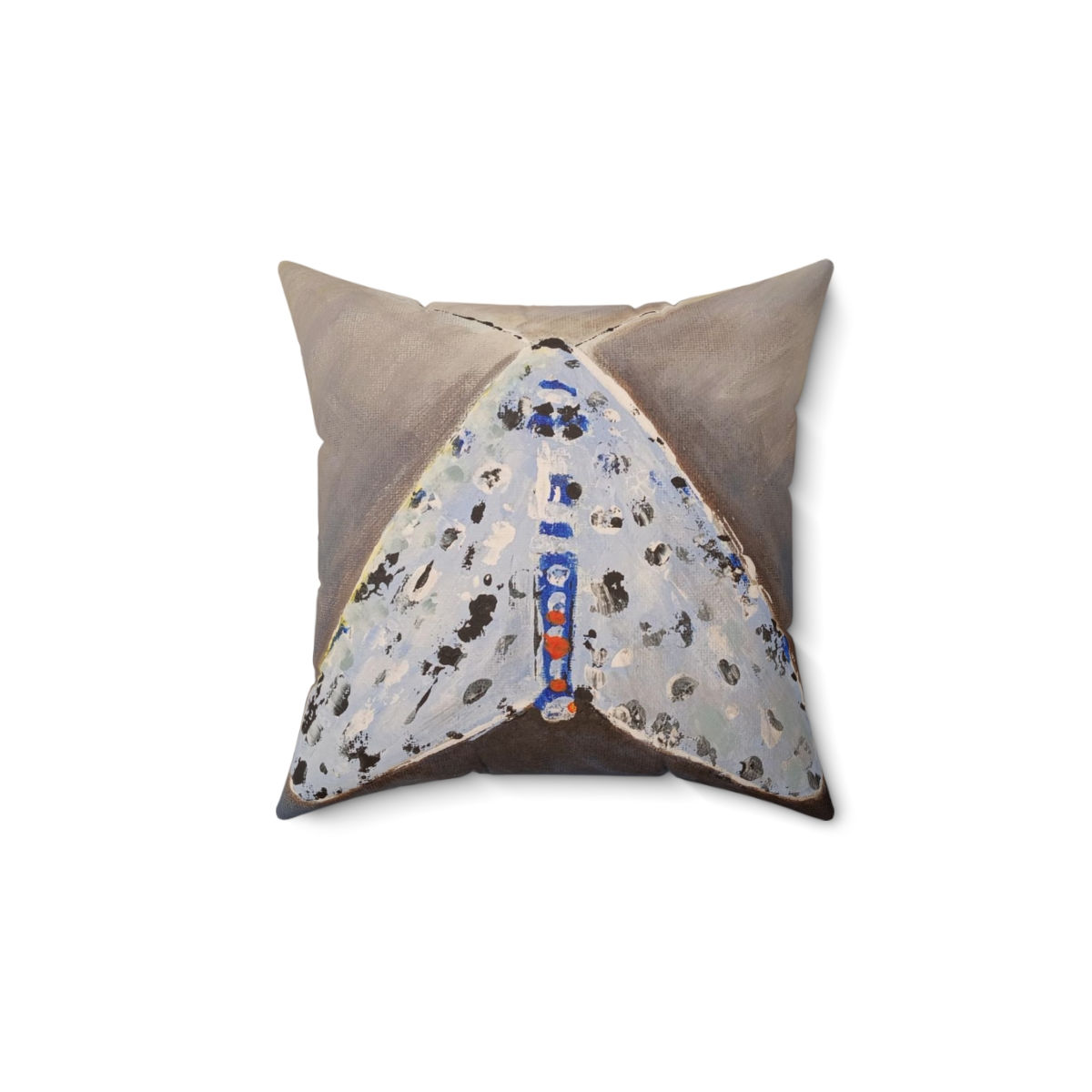 Spun Polyester Square Pillow Moth