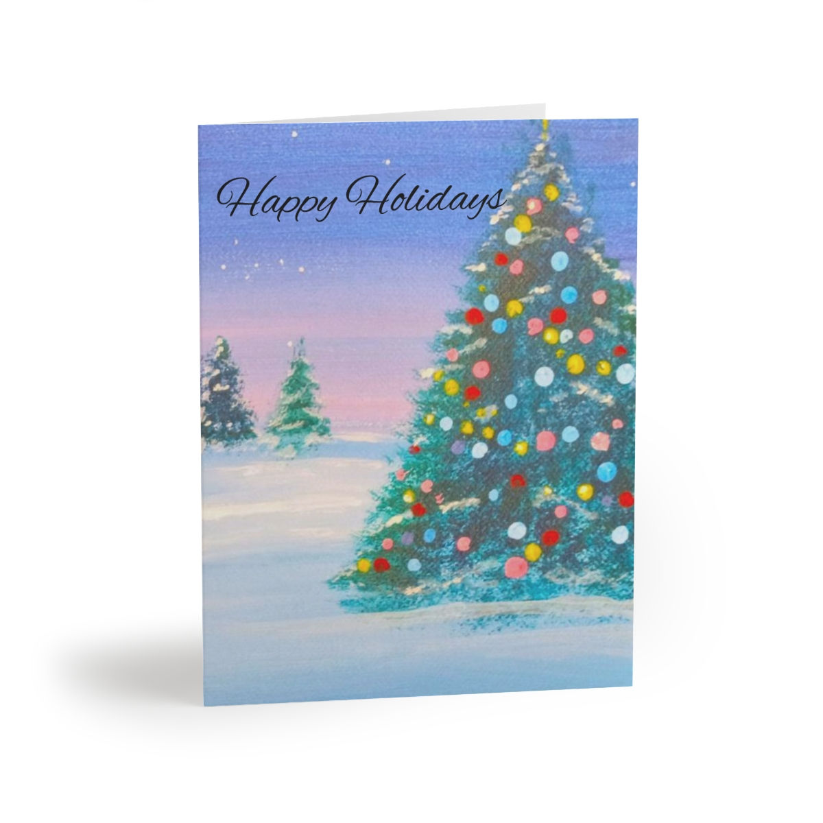Holiday Tree Greeting cards (8, 16, and 24 pcs)