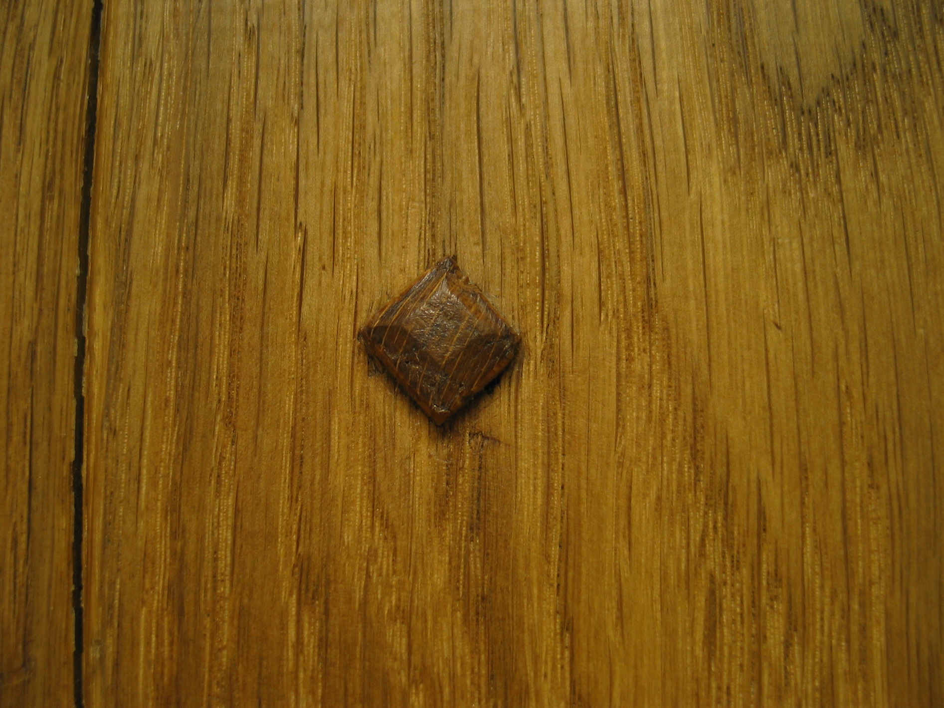 Oak Peg Detail