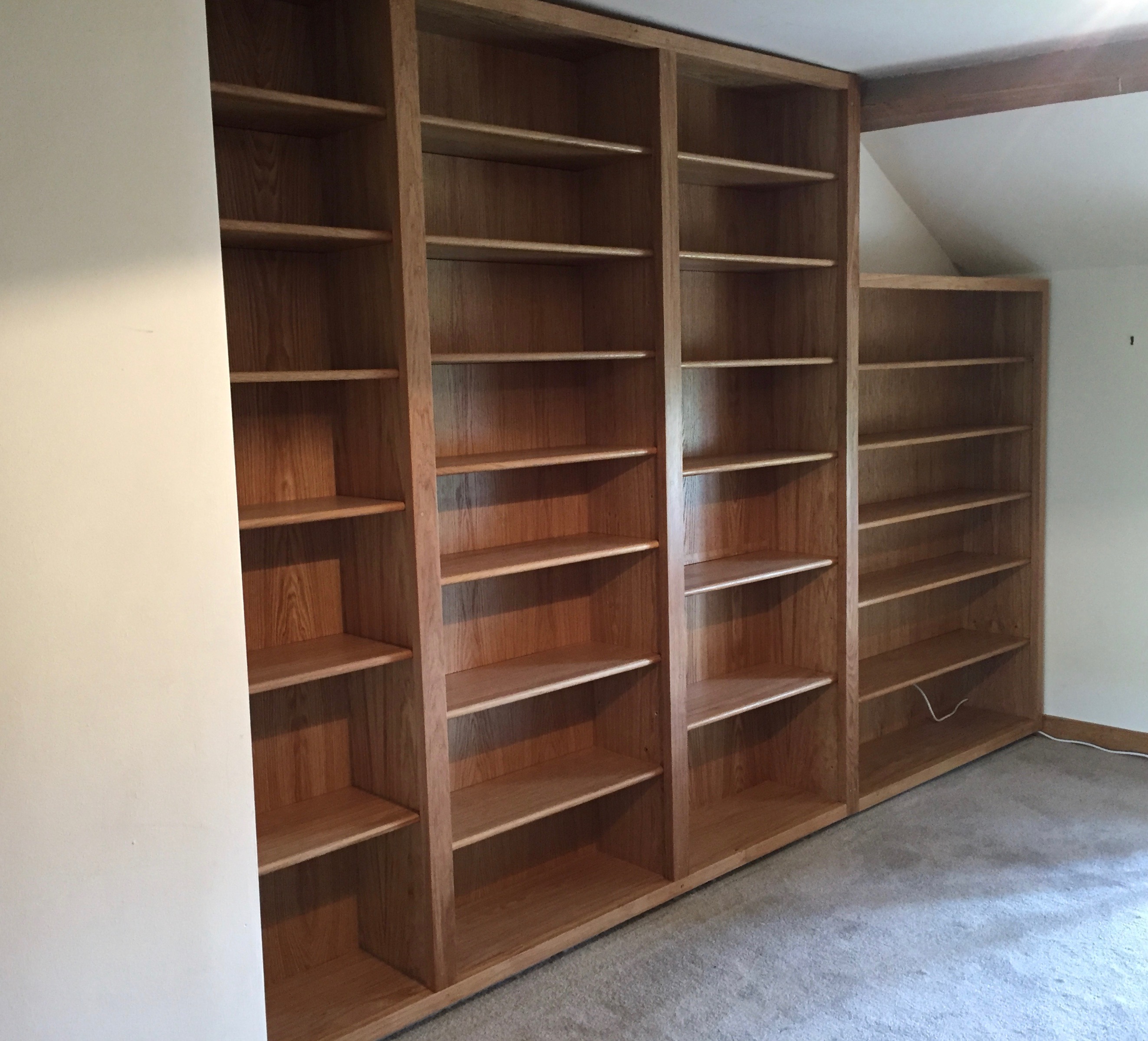 Fitted Oak Bookcase Tall