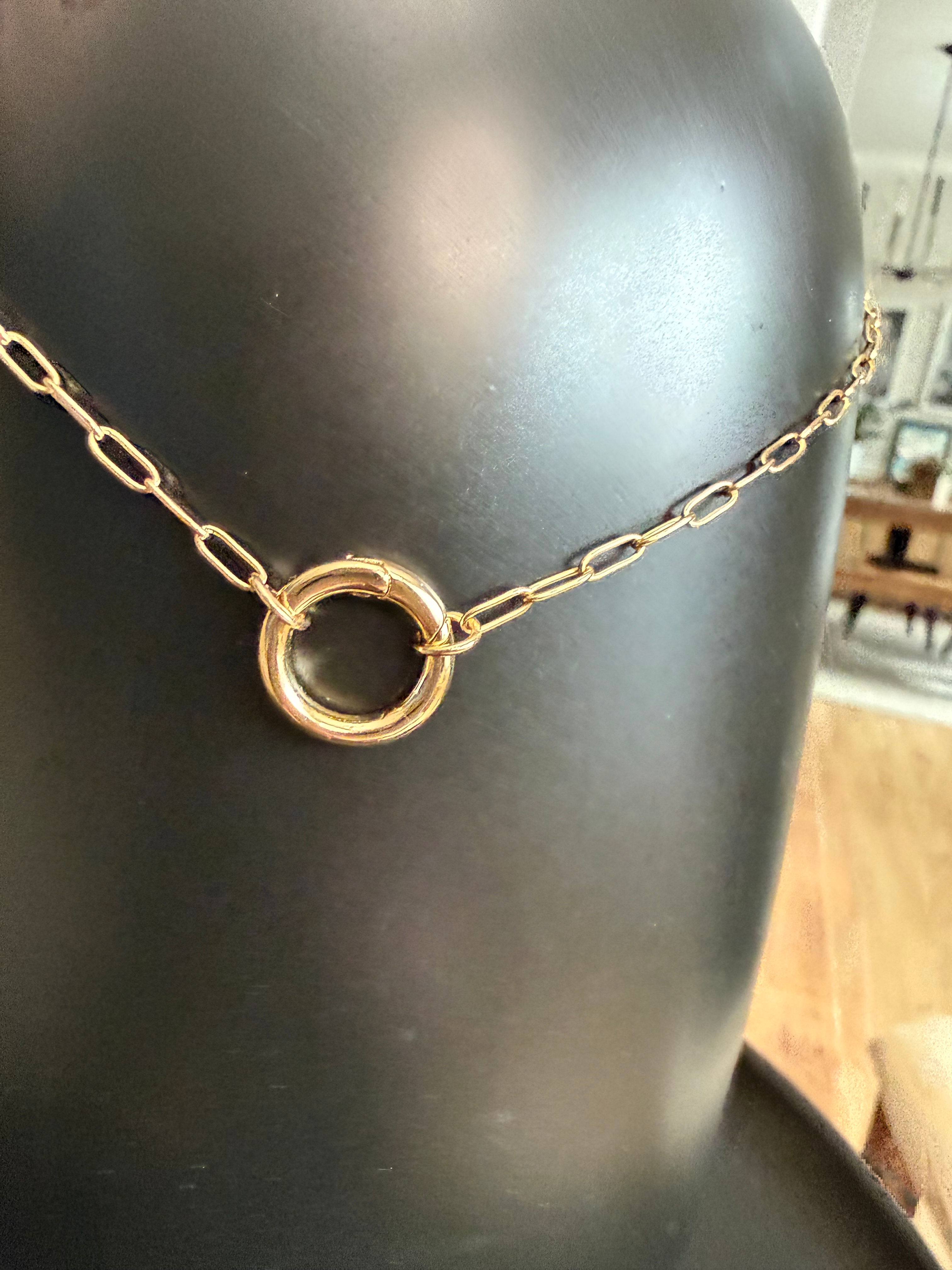 SMOOTH CIRCLE Paperclip Necklace